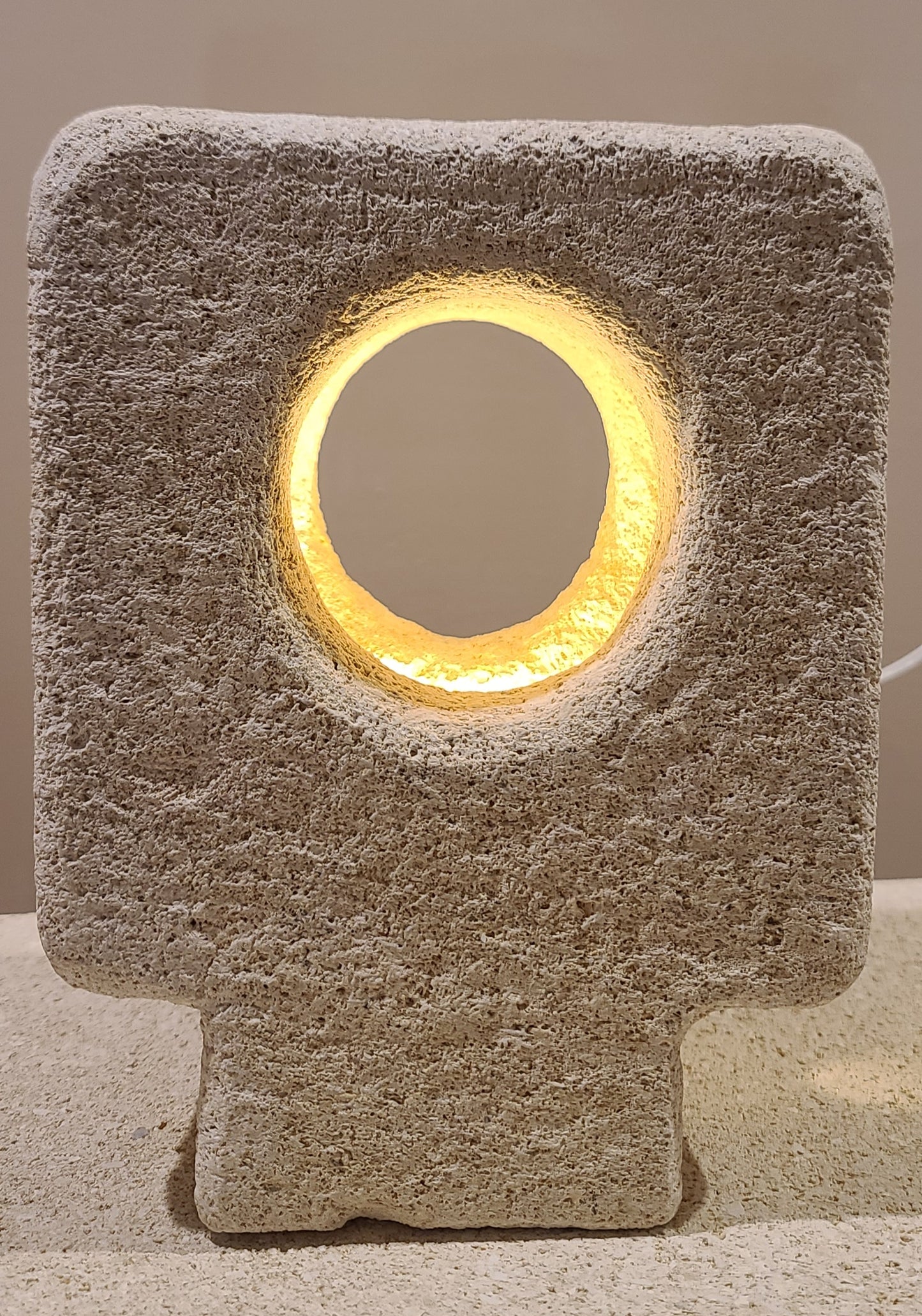 Square Sandstone Lamp