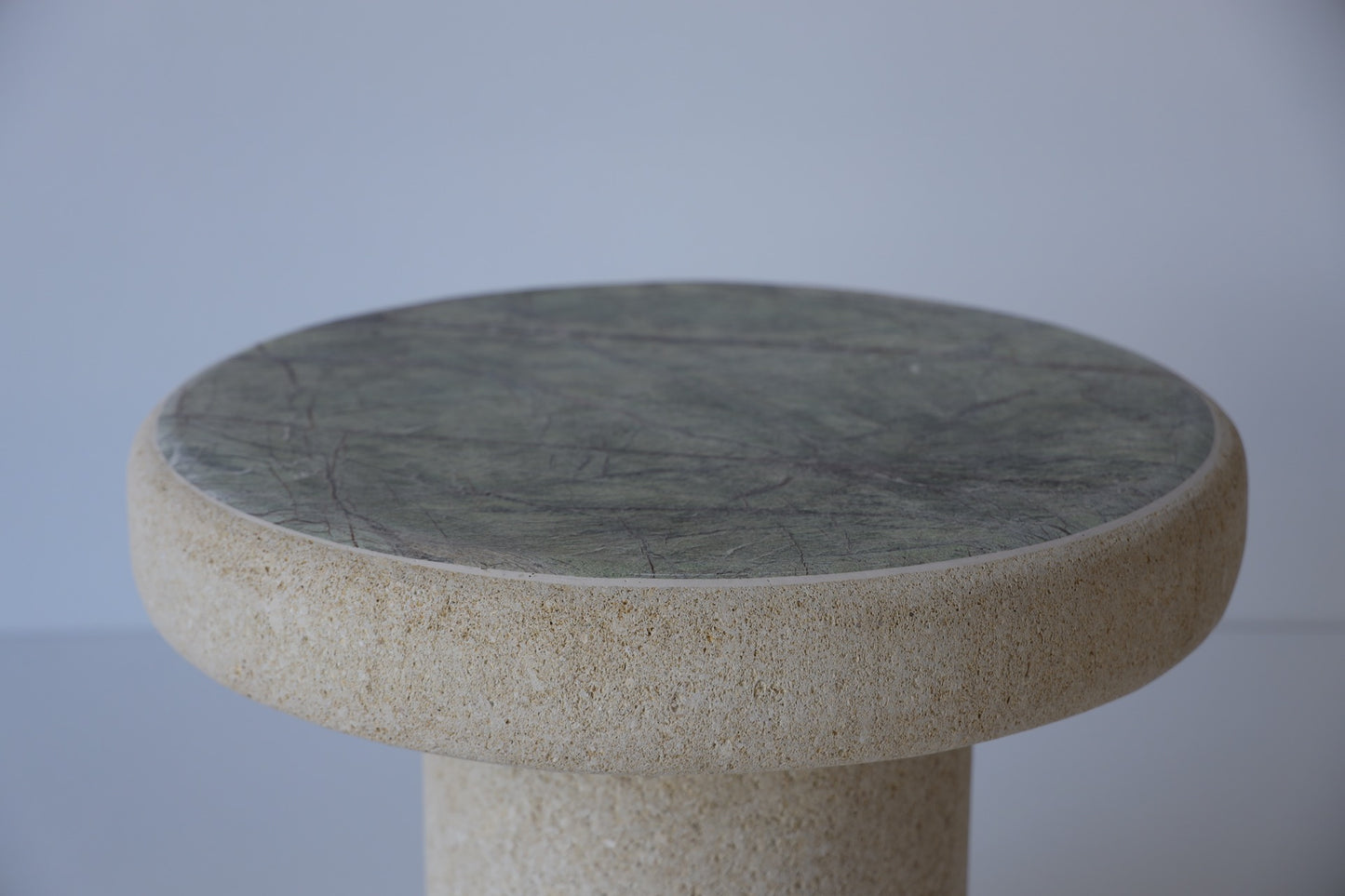 Forest Green Round Marble Coffee Table