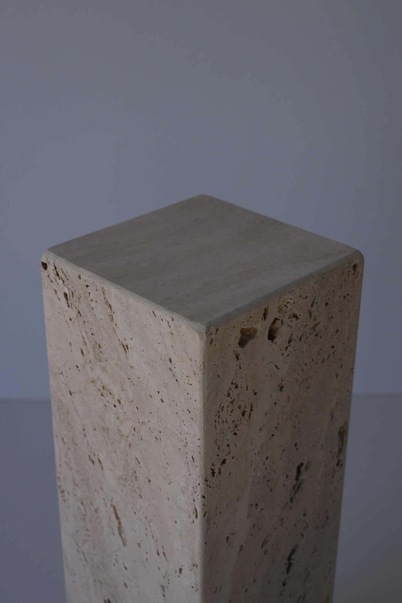 Ascolane Travertine Pedestal