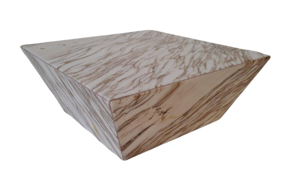 Square Carrara Caramel Coffee Table