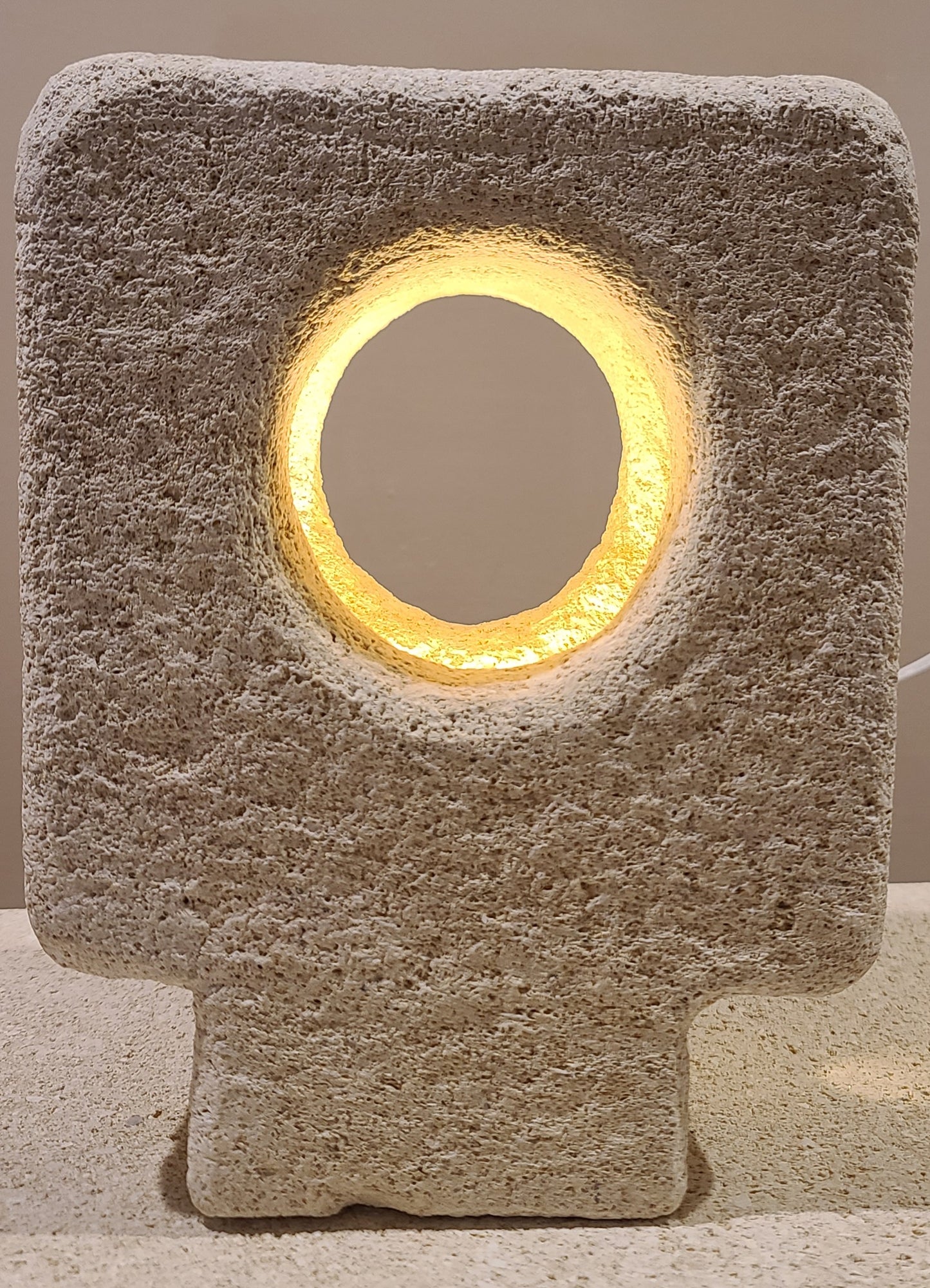 Square Sandstone Lamp