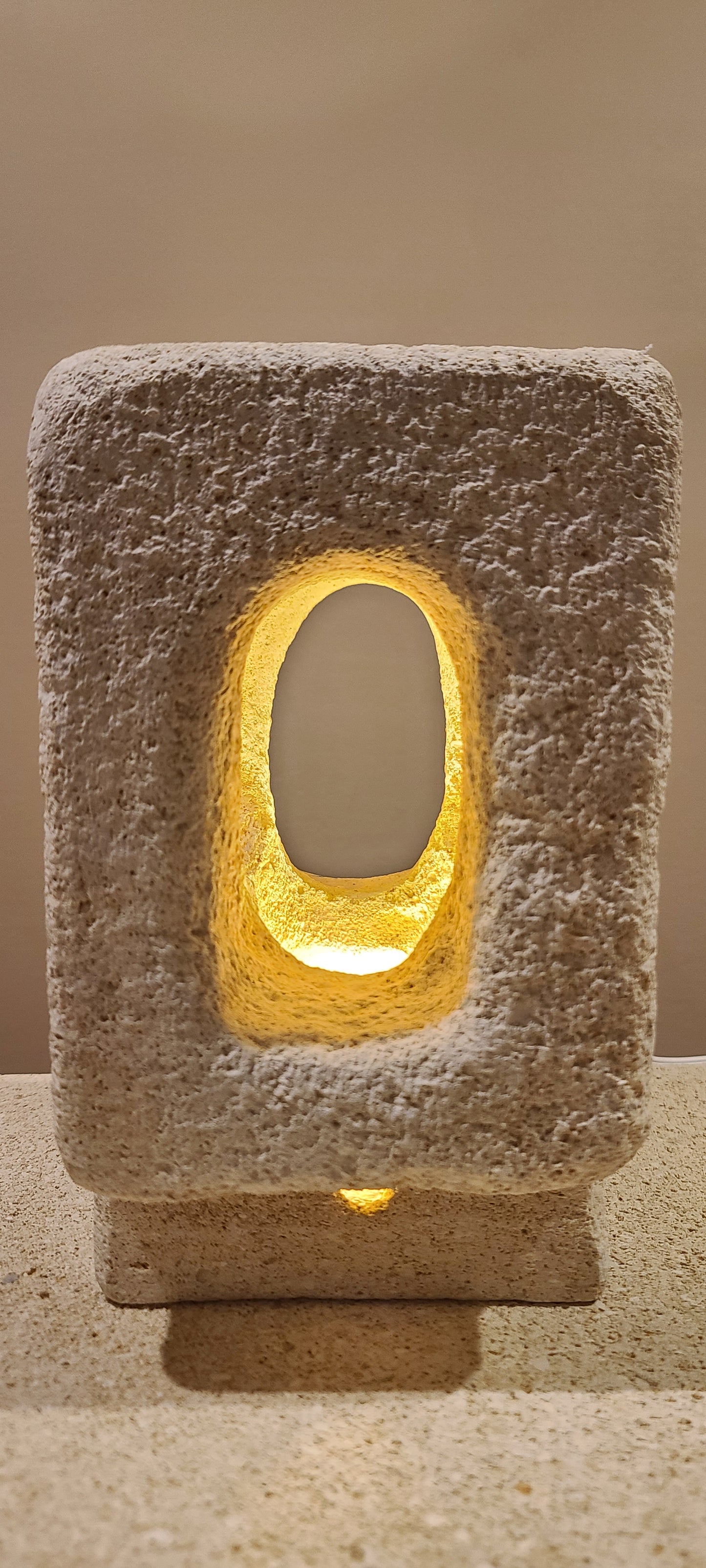 Square Sandstone Lamp