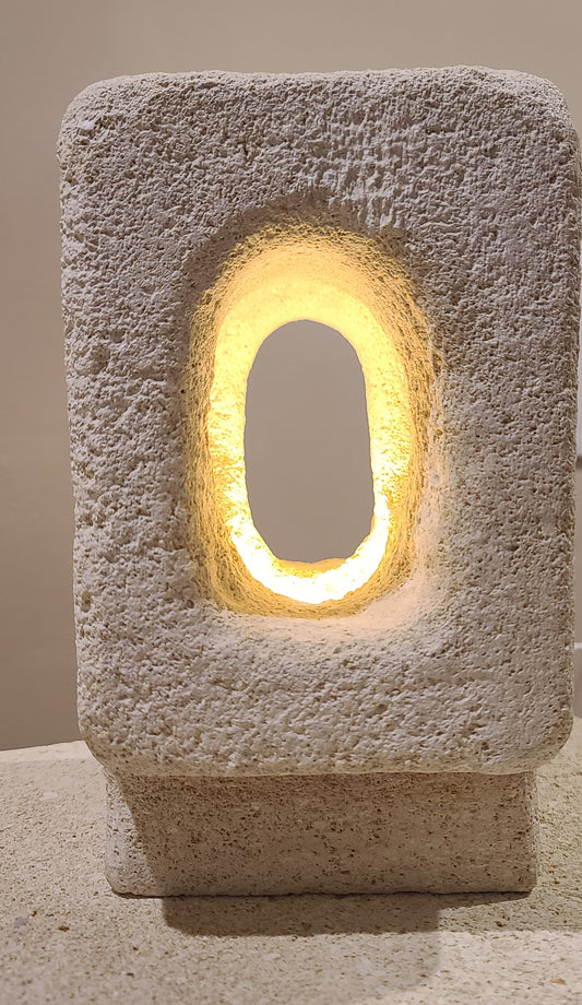 Square Sandstone Lamp