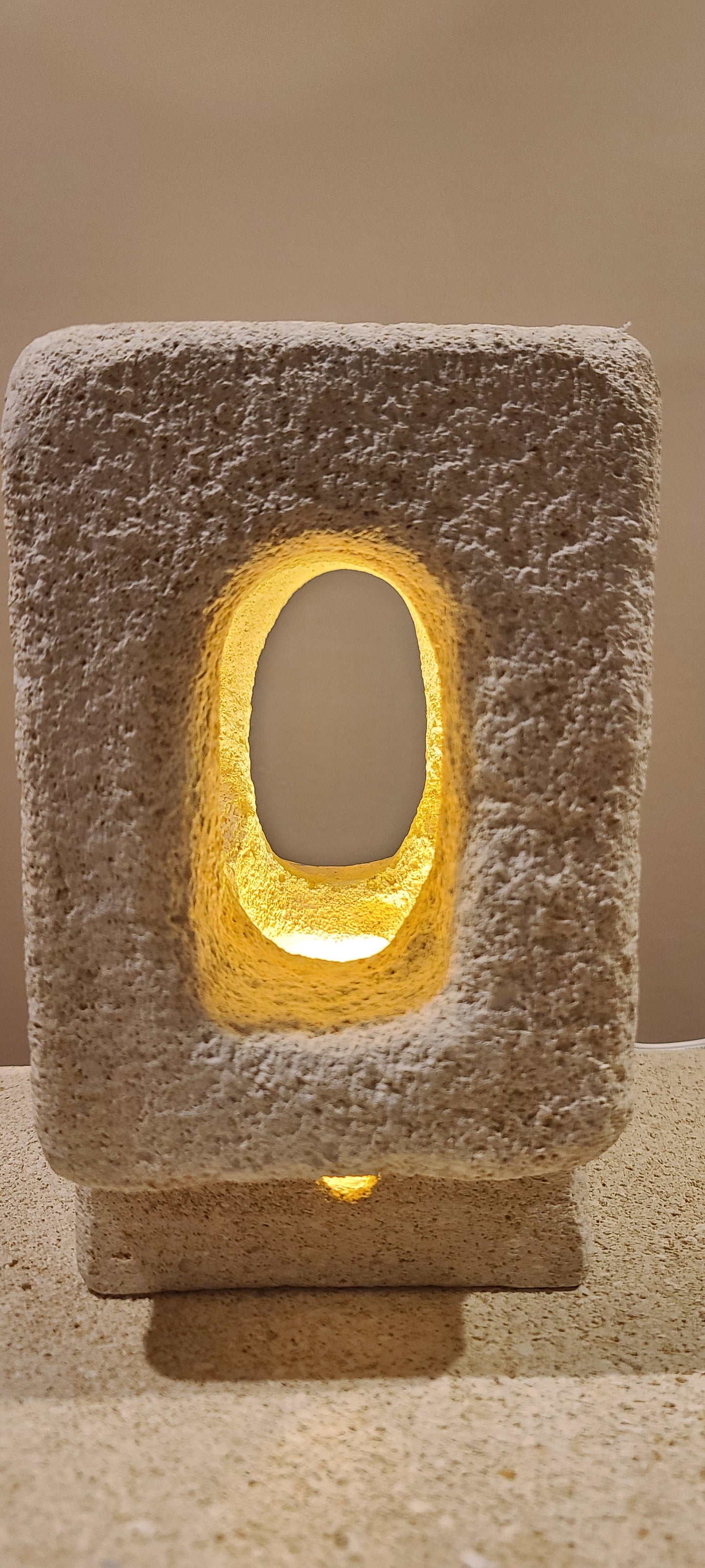 Square Sandstone Lamp