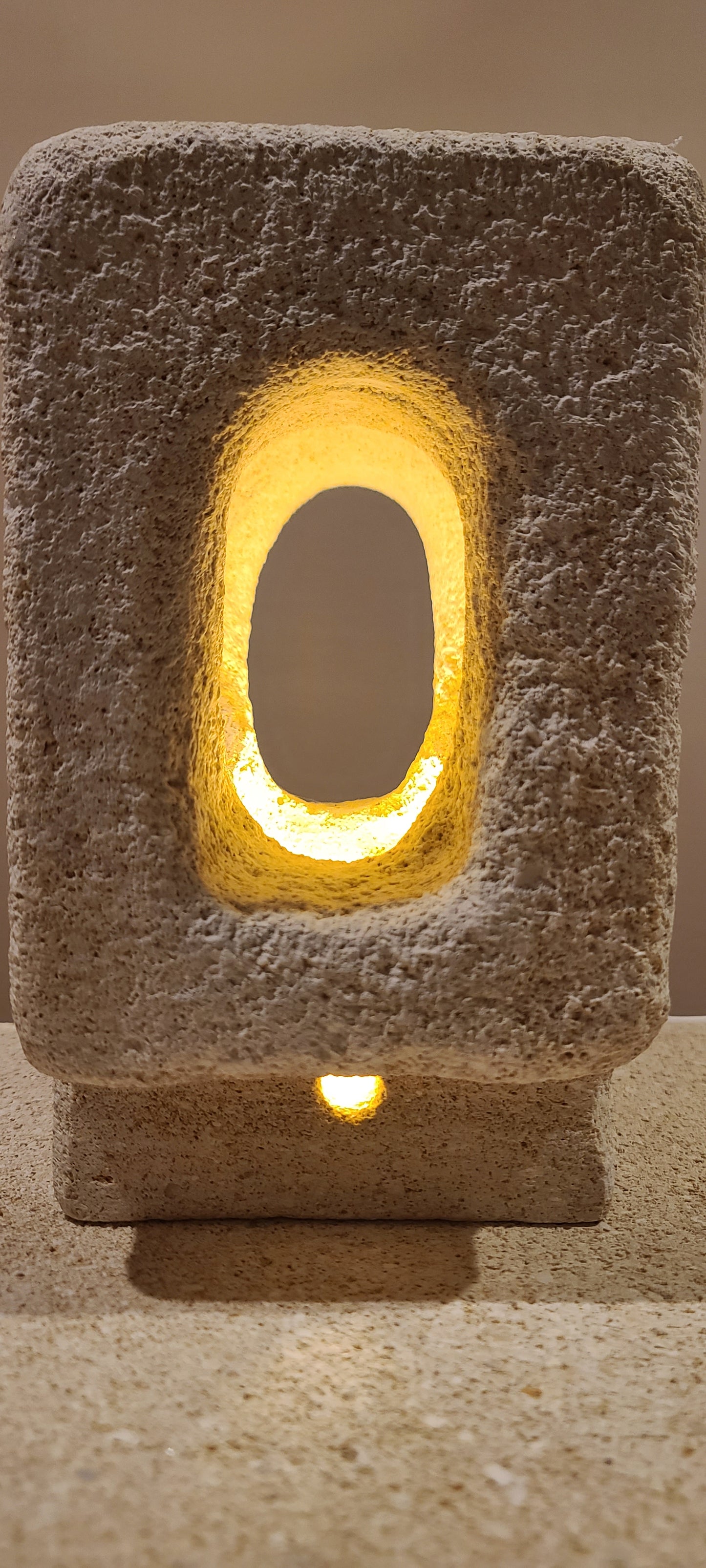 Square Sandstone Lamp