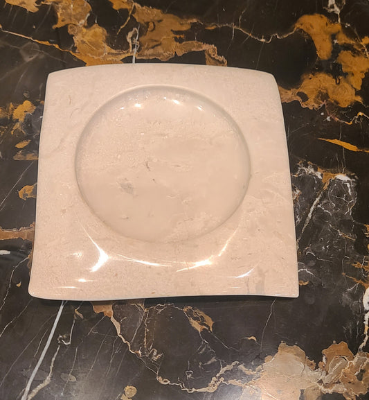 Carrara Marble Decorative Plate