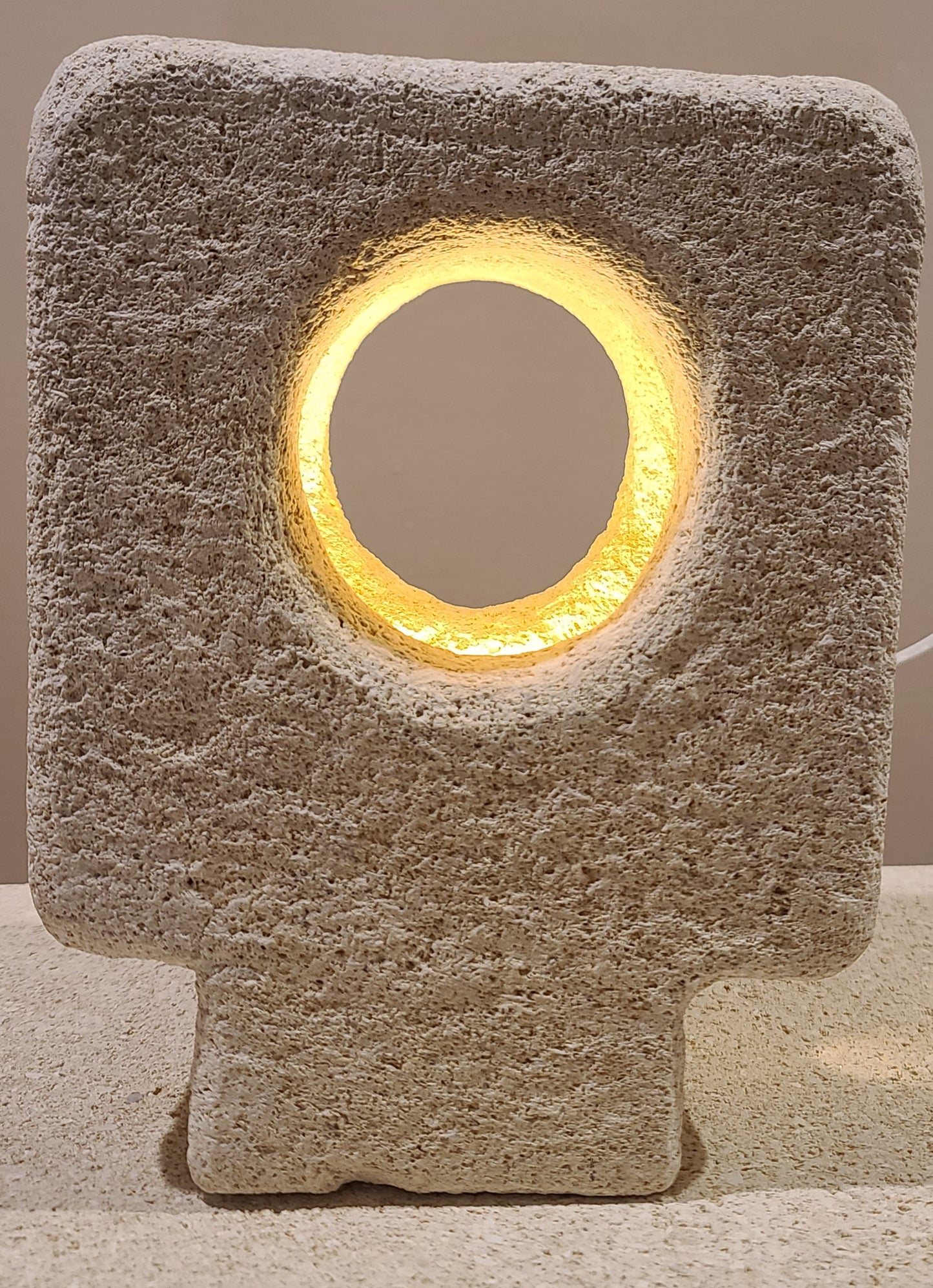 Square Sandstone Lamp